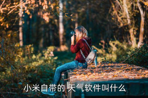  小米自带的 天气软件叫什么