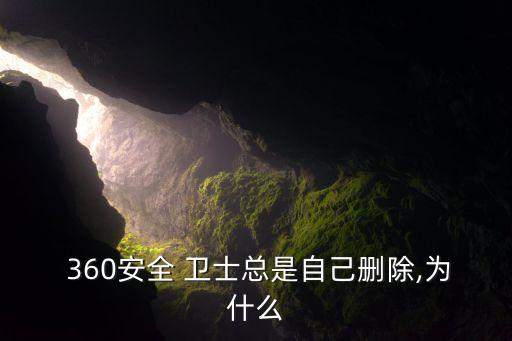  360安全 卫士总是自己删除,为什么