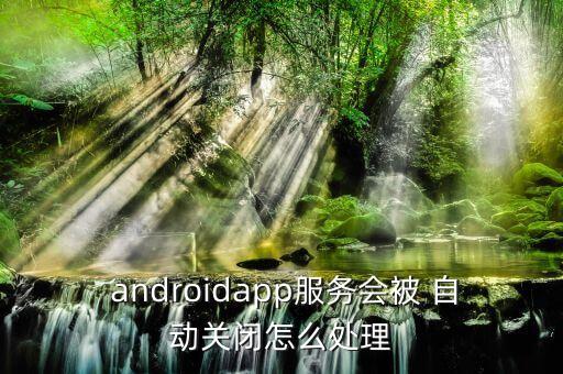  androidapp服务会被 自动关闭怎么处理