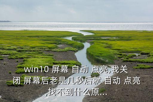 win10 屏幕 自动 点亮,我关闭 屏幕后老是几秒后就 自动 点亮,找不到什么原...