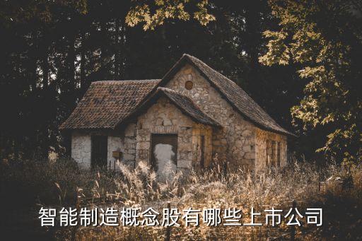 智能制造概念股有哪些上市公司