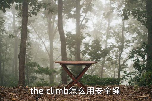 the climb怎么用安全绳