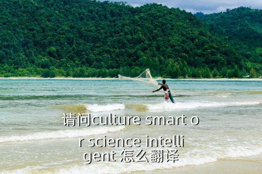 请问culture smart or science intelligent 怎么翻译