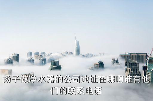 扬子做净水器的公司地址在哪啊谁有他们的联系电话