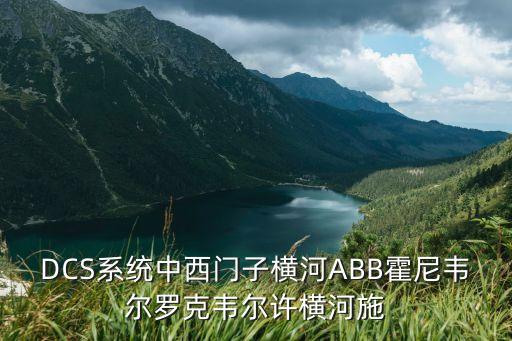 dcs系统中西门子横河abb霍尼韦尔罗克韦尔许横河施