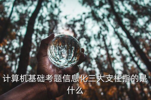 什么是信息技术的三大支柱，计算机基础考题信息化三大支柱指的是什么