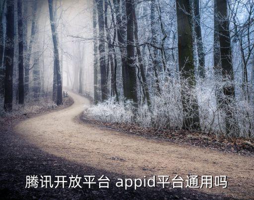 腾讯ai开放平台，腾讯开放平台 appid平台通用吗