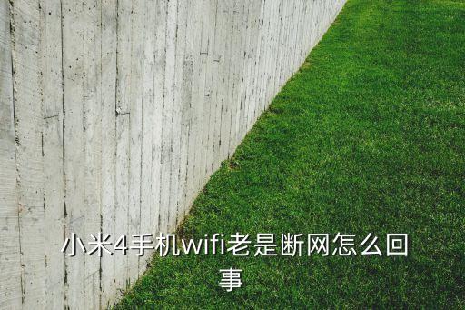  小米4手机wifi老是断网怎么回事