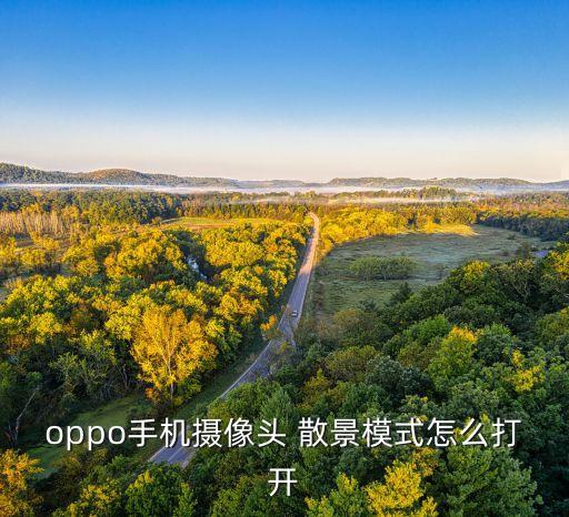 oppo手机摄像头 散景模式怎么打开