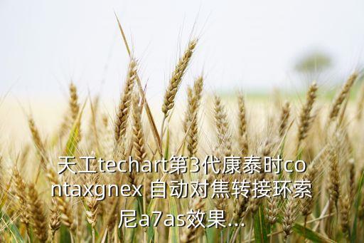 天工techart第3代康泰时contaxgnex 自动对焦转接环索尼a7as效果...