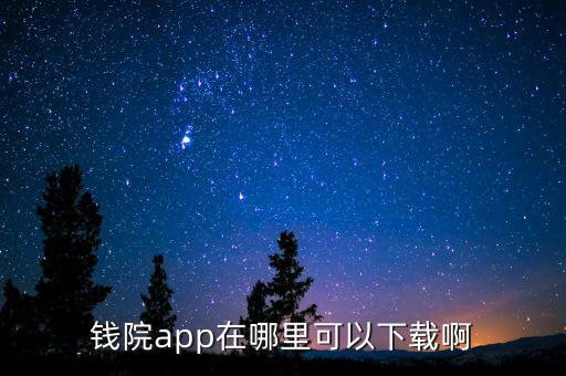 钱院app在哪里可以下载啊