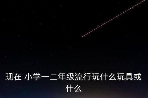 现在 小学一二年级流行玩什么玩具或什么