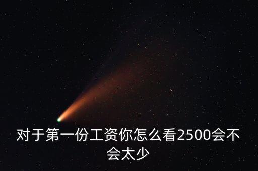 对于第一份工资你怎么看2500会不会太少