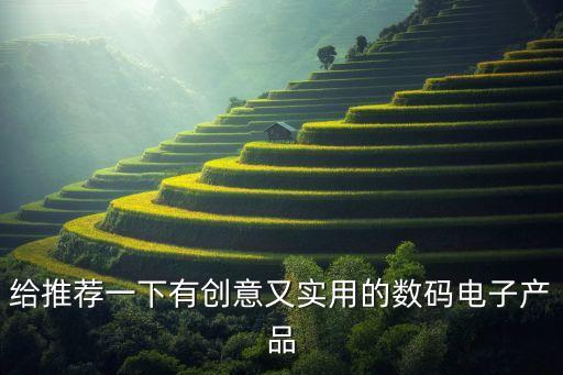 给推荐一下有创意又实用的数码电子产品