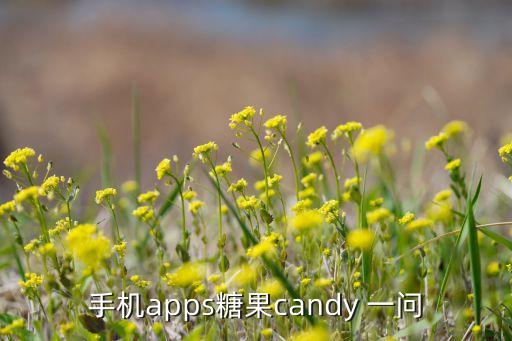 手机apps糖果candy 一问