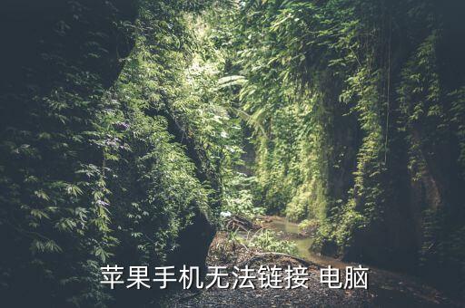  苹果手机无法链接 电脑