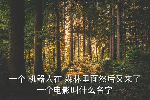 一个 机器人在 森林里面然后又来了一个电影叫什么名字