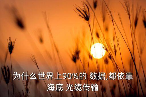 为什么世界上90%的 数据,都依靠海底 光缆传输