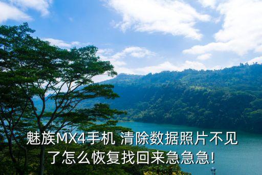  魅族mx4手机 清除数据照片不见了怎么恢复找回来急急急!