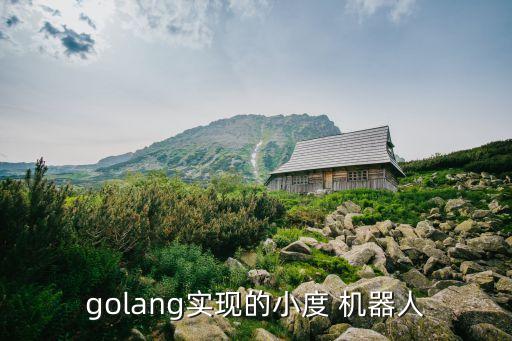 golang实现的小度 机器人