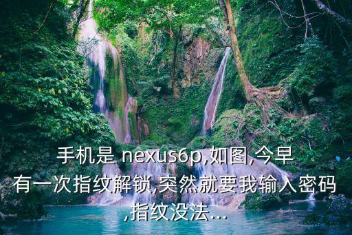 手机是 nexus6p,如图,今早有一次指纹解锁,突然就要我输入密码,指纹没法...