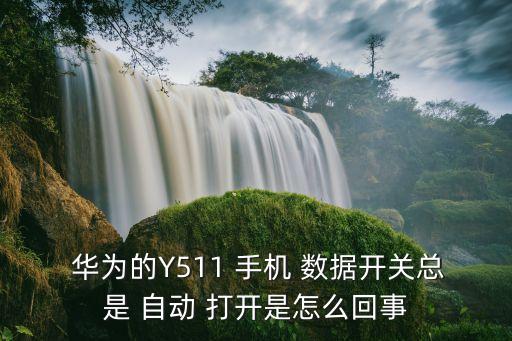  华为的y511 手机 数据开关总是 自动 打开是怎么回事