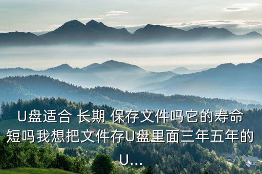 u盘长期保存数据,u盘不适于长期保存重要数据是否正确