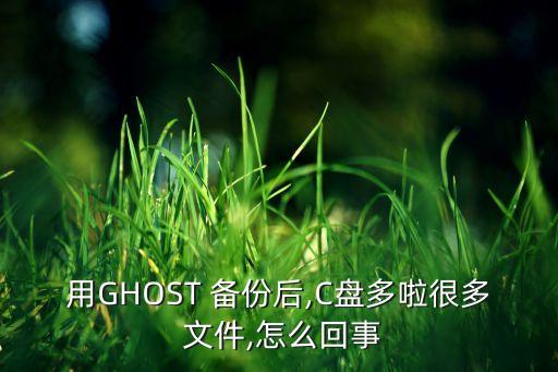 用ghost 备份后,c盘多啦很多 文件,怎么回事