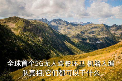 全球首个5g无人驾驶环卫 机器人编队亮相,它们都可以干什么