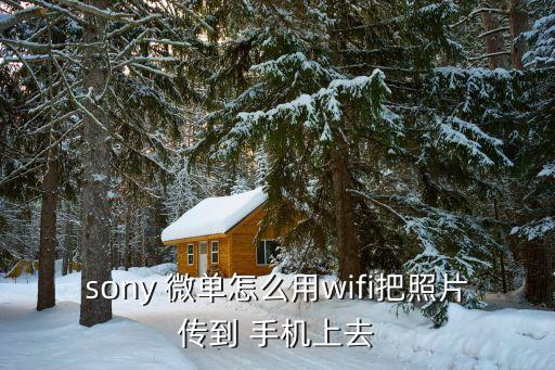 sony 微单怎么用wifi把照片传到 手机上去