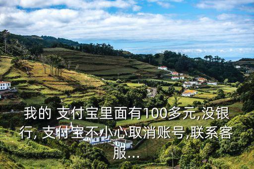 我的 支付宝里面有100多元,没银行, 支付宝不小心取消账号,联系客服...