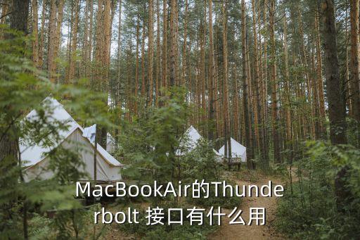 macbookair的thunderbolt 接口有什么用