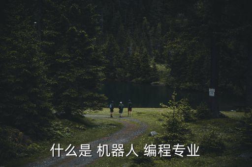 什么是 机器人 编程专业