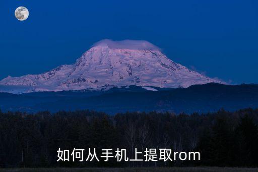 如何从手机上提取rom