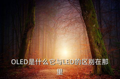 oled是什么它与led的区别在那里