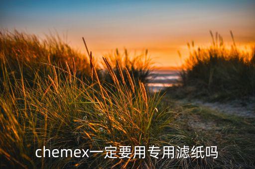 chemex一定要用专用滤纸吗