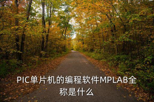 pic单片机的编程软件mplab全称是什么