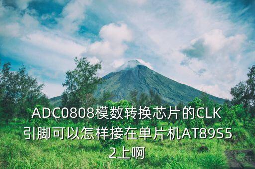 adc0808模数转换芯片的clk引脚可以怎样接在单片机at89s52上啊