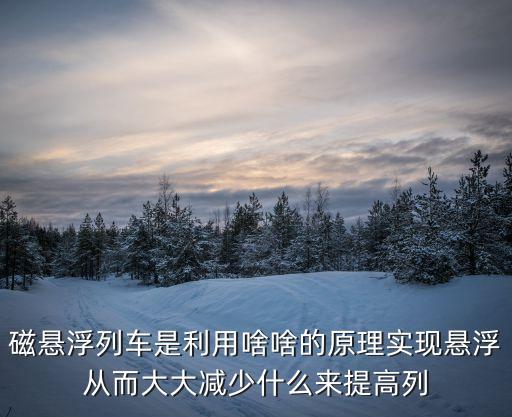 磁悬浮列车原理，磁悬浮列车是利用啥啥的原理实现悬浮从而大大减少什么来提高列