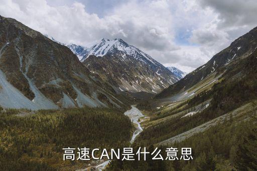 高速can是什么意思