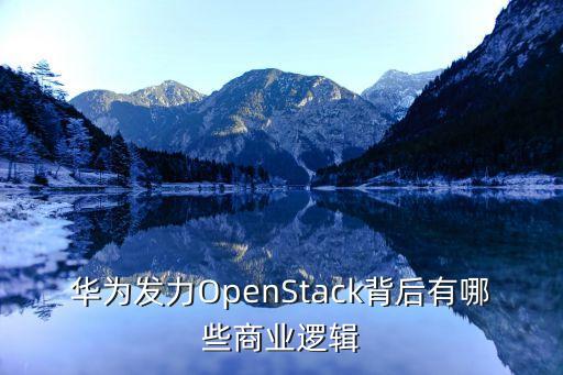 华为发力openstack背后有哪些商业逻辑