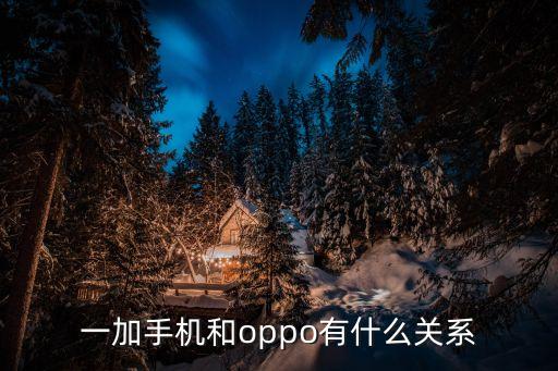 oppo和一加是什么关系，一加手机和oppo有什么关系