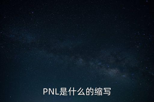 pnl是什么的缩写