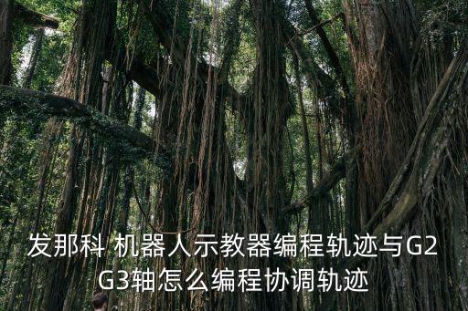 发那科 机器人示教器编程轨迹与g2g3轴怎么编程协调轨迹