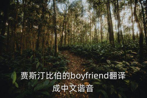 贾斯汀比伯的boyfriend翻译成中文谐音