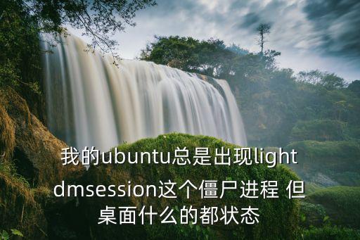 lightdm，我的ubuntu总是出现lightdmsession这个僵尸进程 但桌面什么的都状态