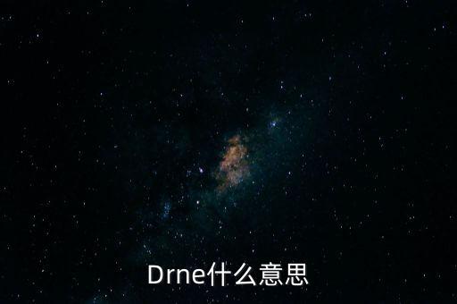 drne什么意思