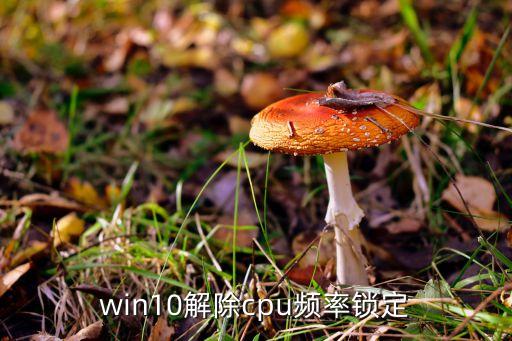 win10解除cpu频率锁定