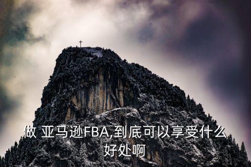 做 亚马逊fba,到底可以享受什么好处啊