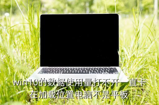 win10的数据使用量打不开一直卡在加载位置电脑不是平板